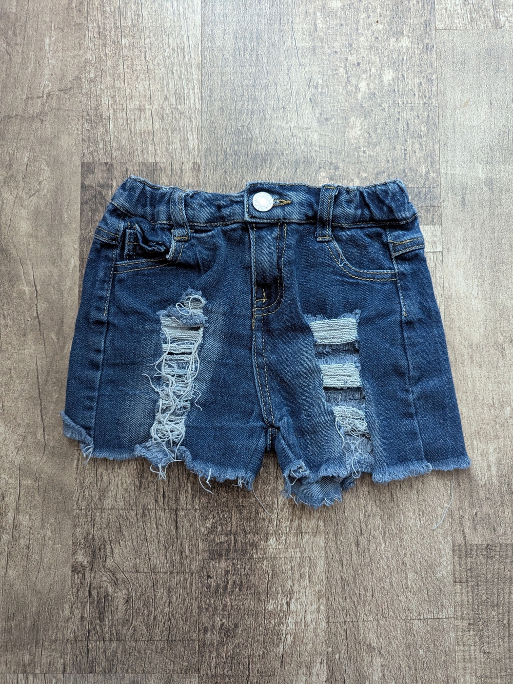 Girls Distressed Denim Shorts